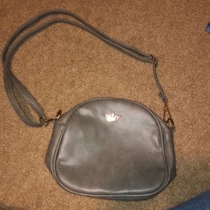Gray shoulder bag